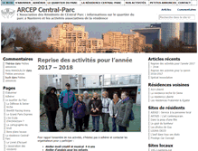 Tablet Screenshot of central-parc.fr